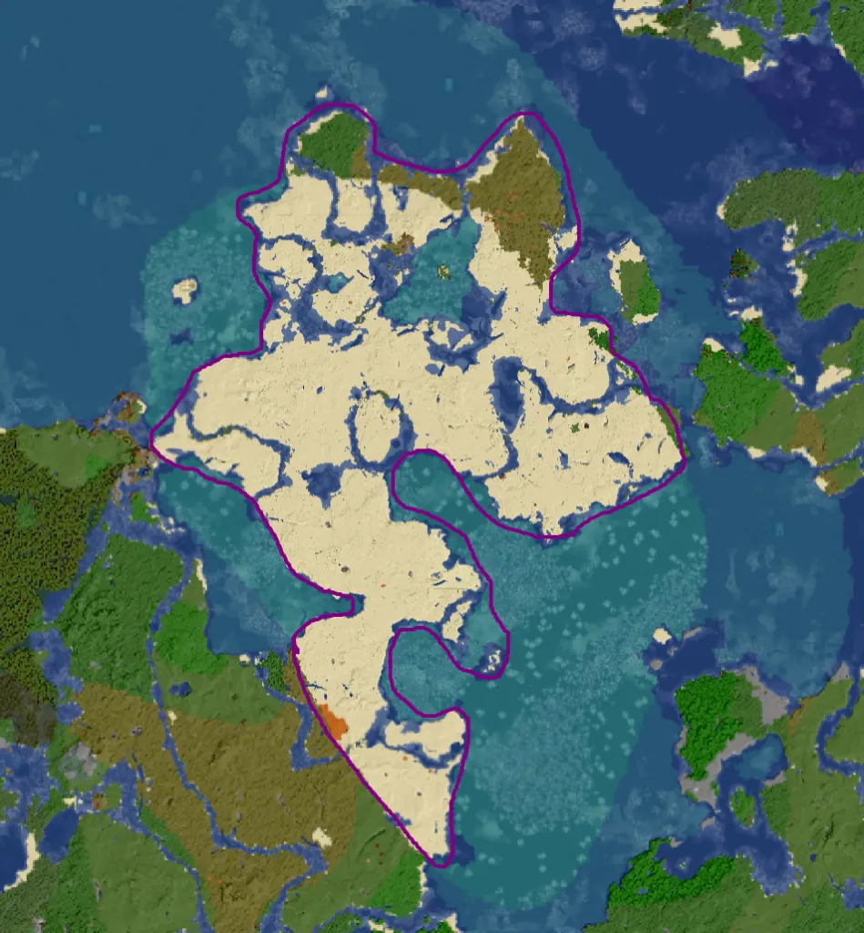 Map of the Age I Sand Quarry