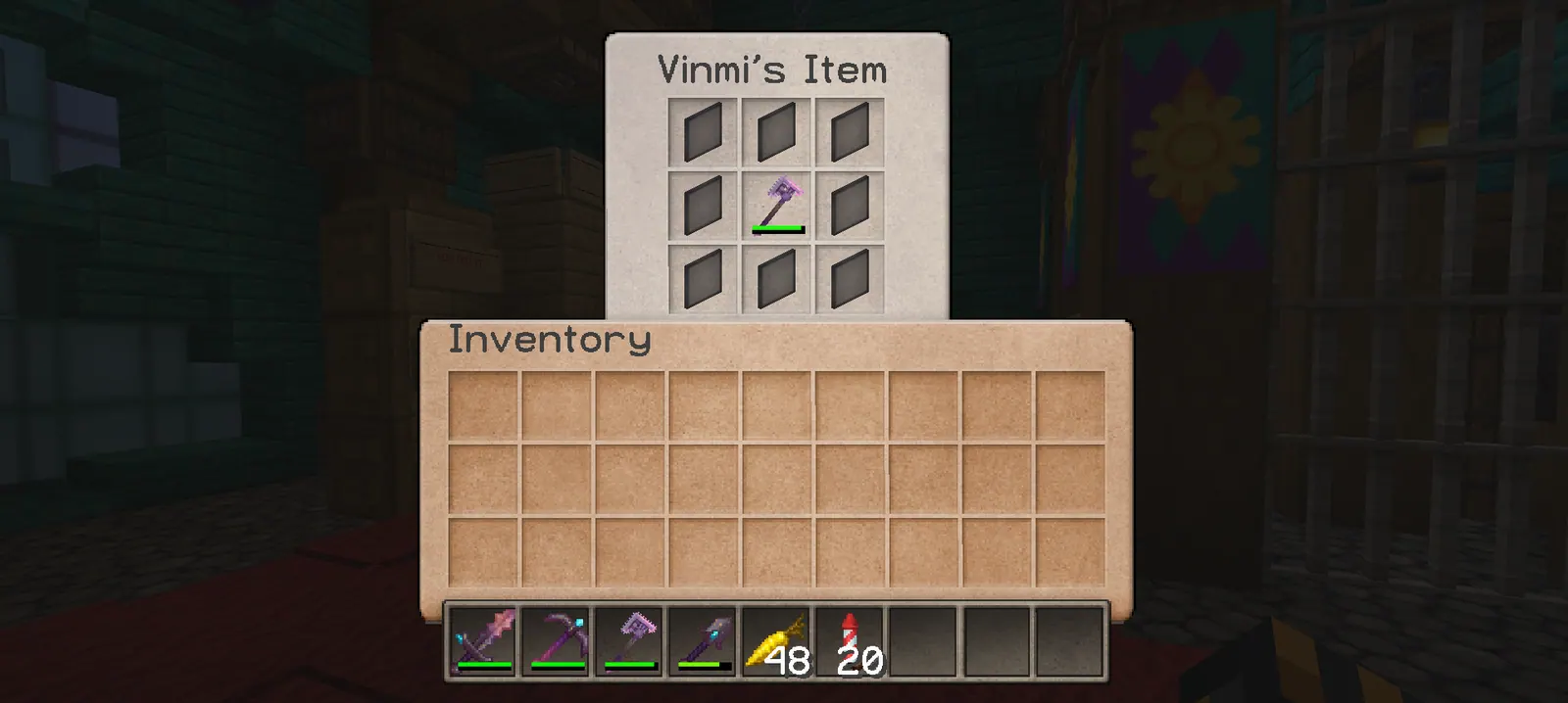 An item shown in chat with the [item] tag