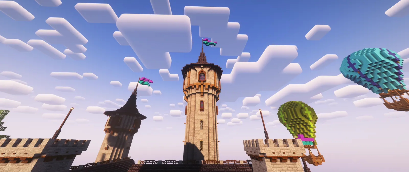 The BedWars entrance in the minigames lobby